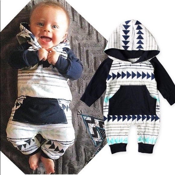 Geo Baby Romper Onesie - Picture 2 of 3